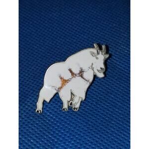 Mountain Goat Livestock Animal pet 3/4 inch hat pin Alaska